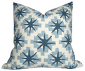 Starburst Pillow Cover in North Blue/Blue, Peter Dunham Textiles