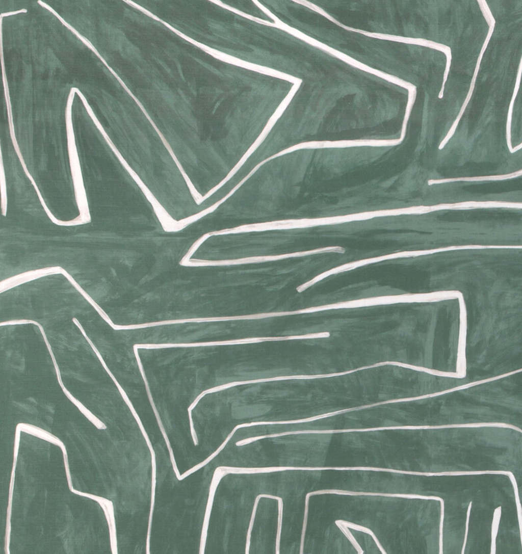 Graffito Pillow Cover in Denim, Kelly Wearstler Textiles