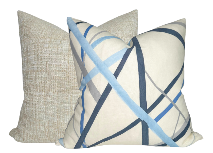 Simpatico Pillow Cover in Sky, Kelly Wearstler Textiles