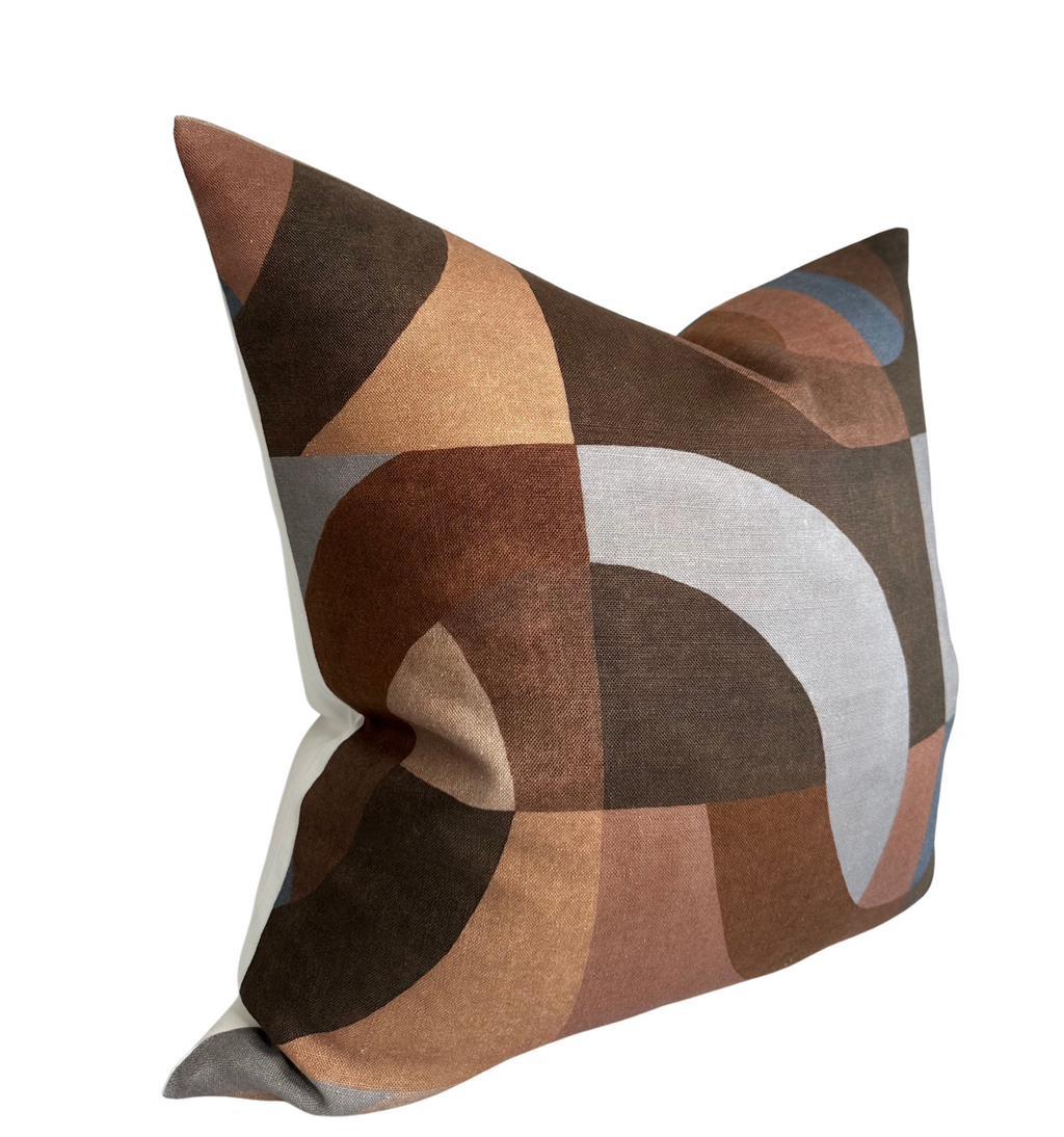 Colonnade Pillow Cover in Cinnabar, Kelly Wearstler Textiles