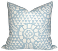 Chamomile Pillow Cover in Spa Blue, Thibaut Pillows