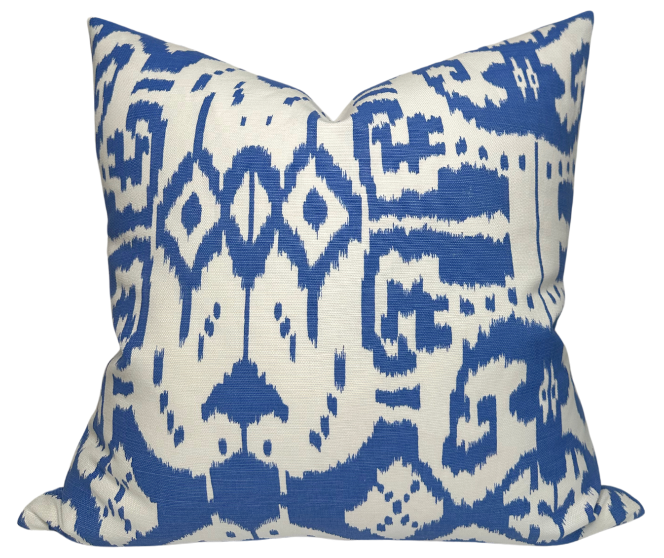 Island Ikat Pillow Cover in Royal Blue