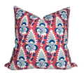 Cornwall Floral Pillow Cover in Red, Thibaut Pillows