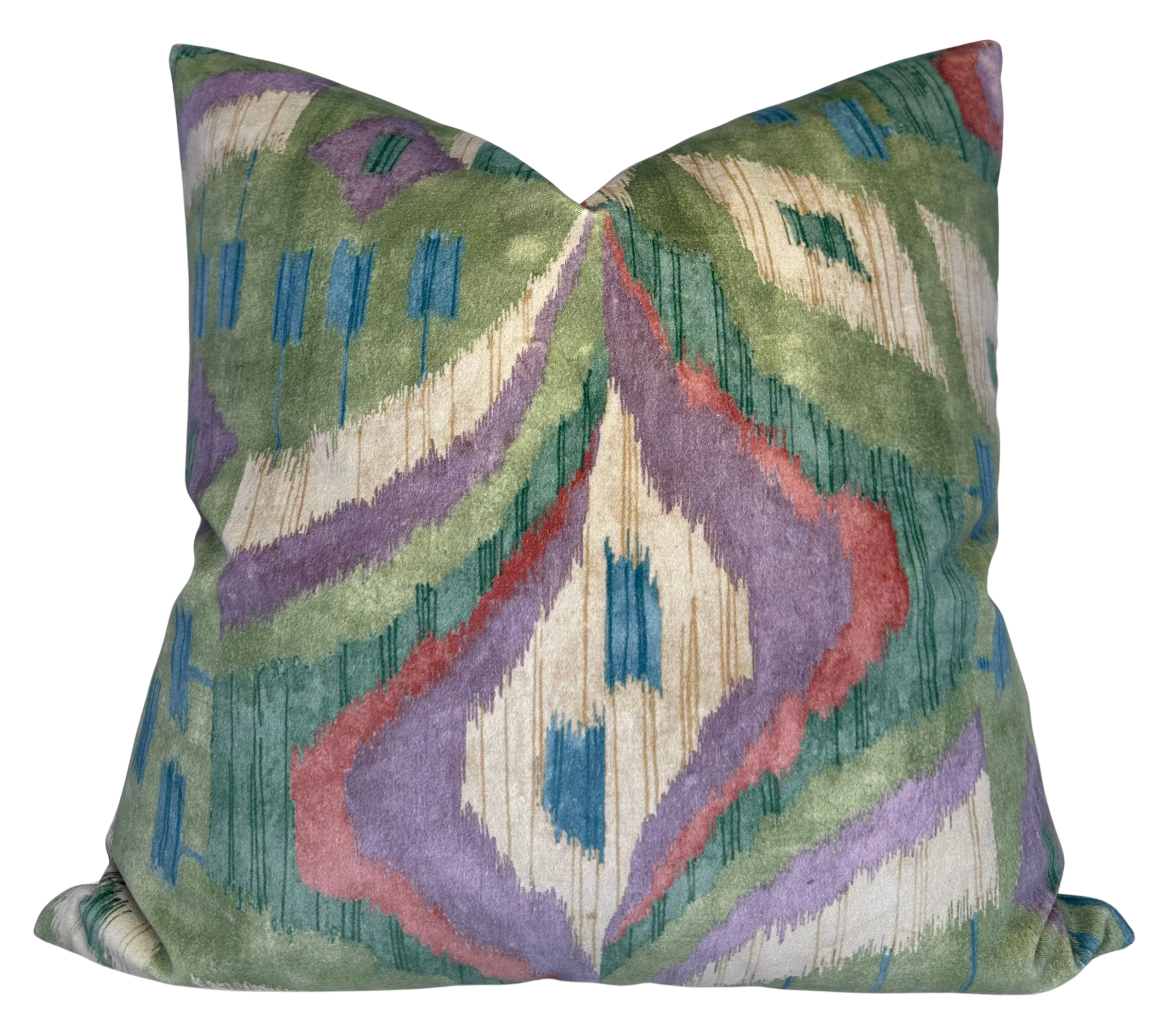 Artesian Velvet Pillow Cover in Wild Sage, Thibaut Pillows