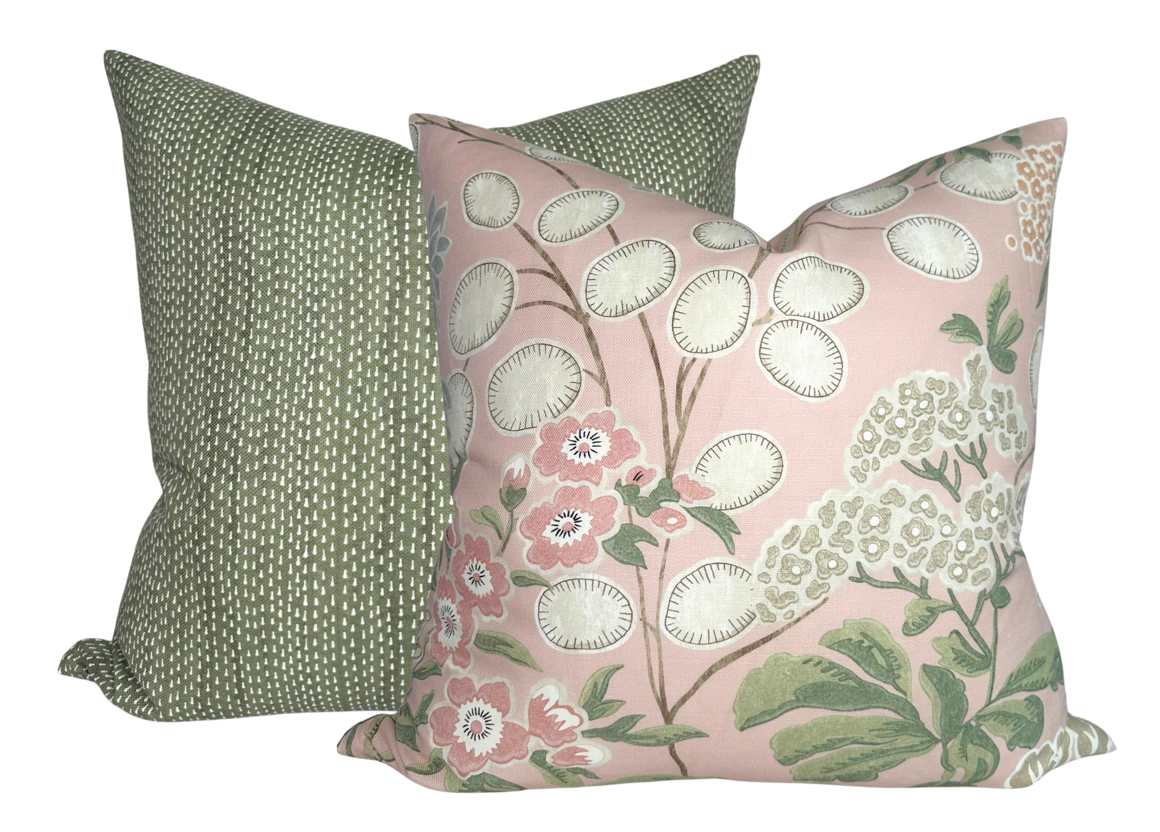 Meadow Floral Pillow Cover in Blush, Thibaut Pillows