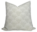 Scalloped Woven Pillow Cover in Natural
