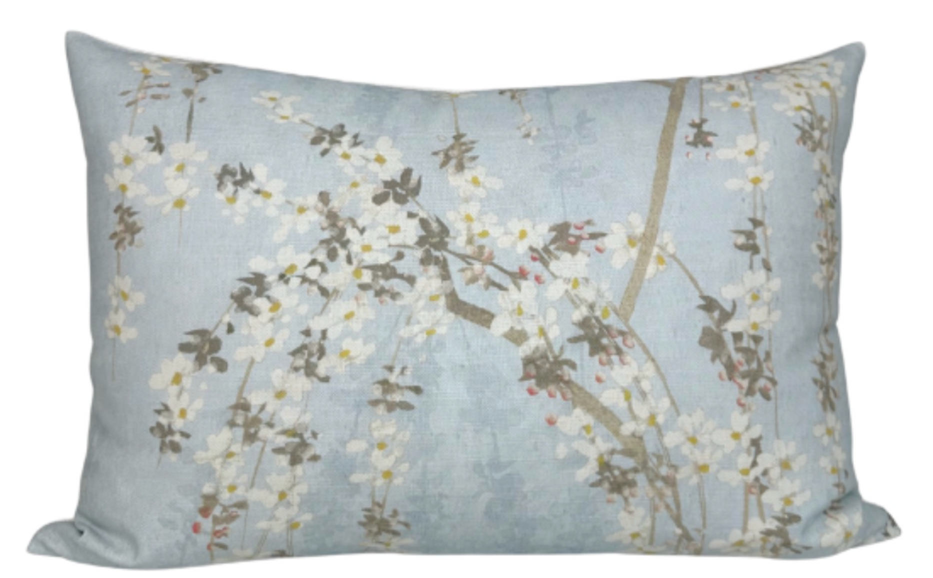 Weeping Blossom Pillow Cover in Blue, Thibaut Pillows
