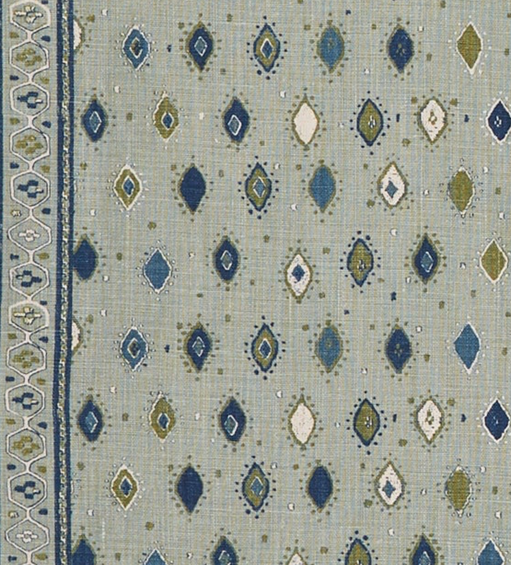 Oona Pillow Cover in Ocean Indigo, Peter Dunham Textiles