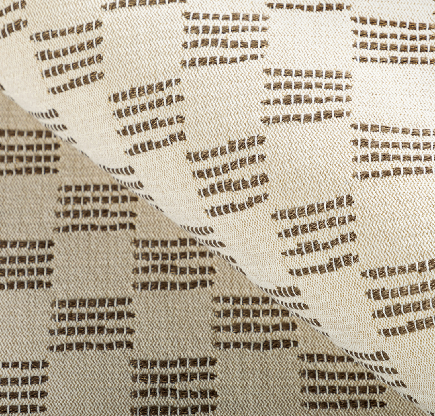 Stroll Pillow Cover in Ivory Brown, Kelly Wearstler Textiles