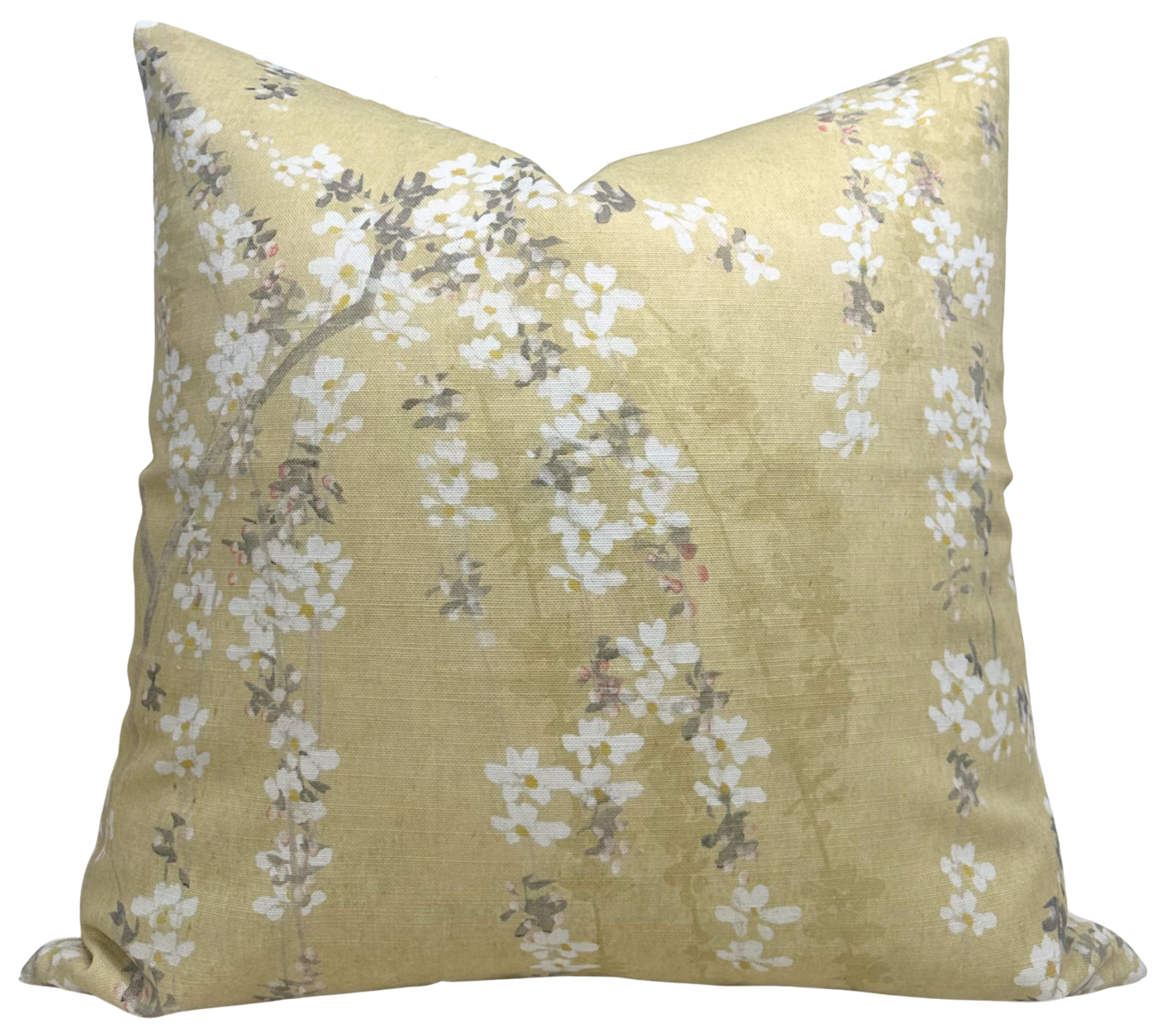 Weeping Blossom Pillow Cover in Gold, Thibaut Pillows
