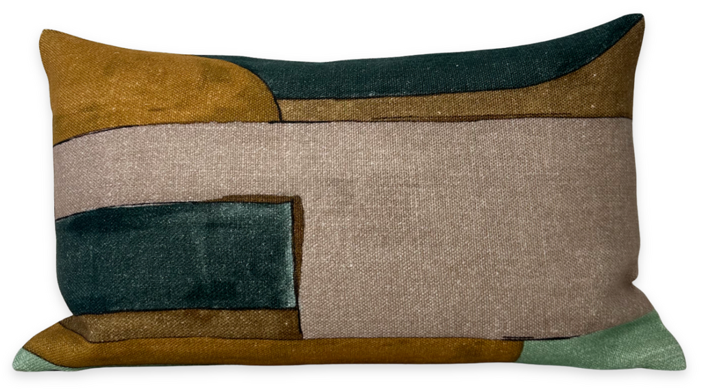 District Pillow Cover in Tobacco, Kelly Wearstler Textiles