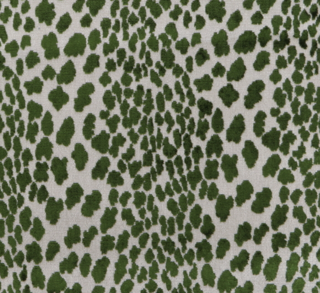 Spotted Velvet Pillow Cover in Emerald Green
