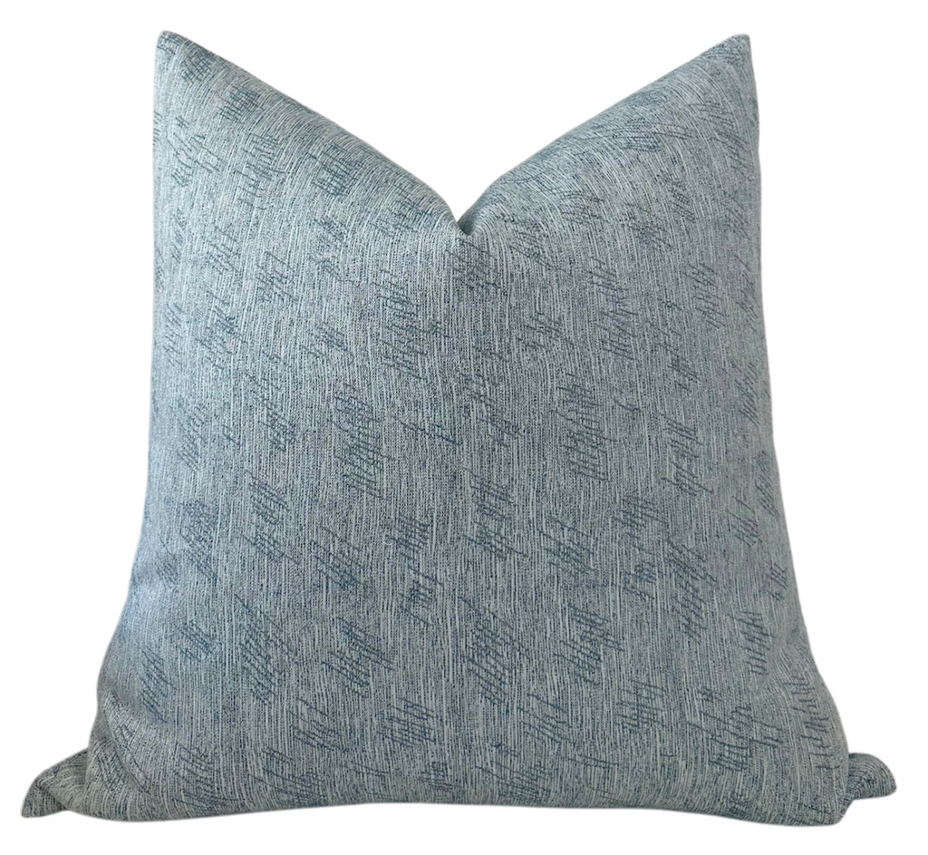 Thatched Performance Pillow Cover in Jade, Kelly Wearstler Textiles