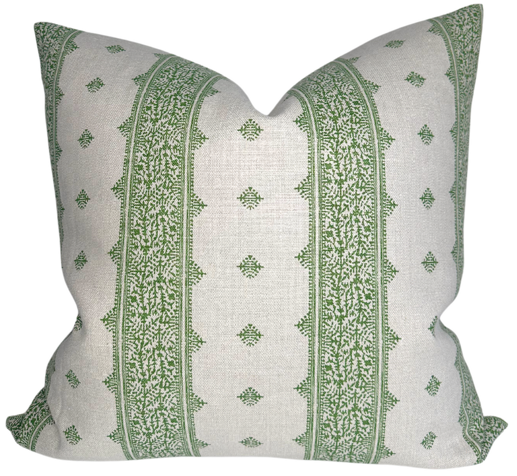 Fez Pillow Cover in Green, Peter Dunham Textiles