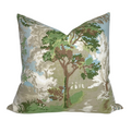 Lincoln Toile Pillow Cover in Green, Thibaut Pillows