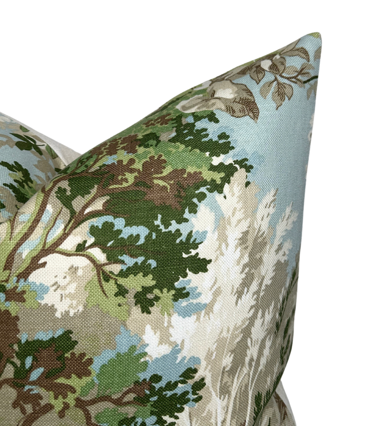 Lincoln Toile Pillow Cover in Green, Thibaut Pillows