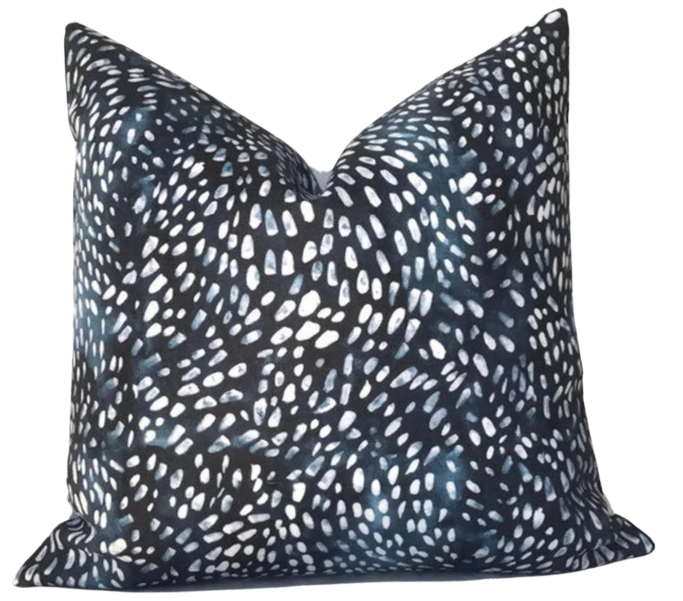 Speckled Pillow Cover in Navy Blue, Rebecca Atwood Textiles