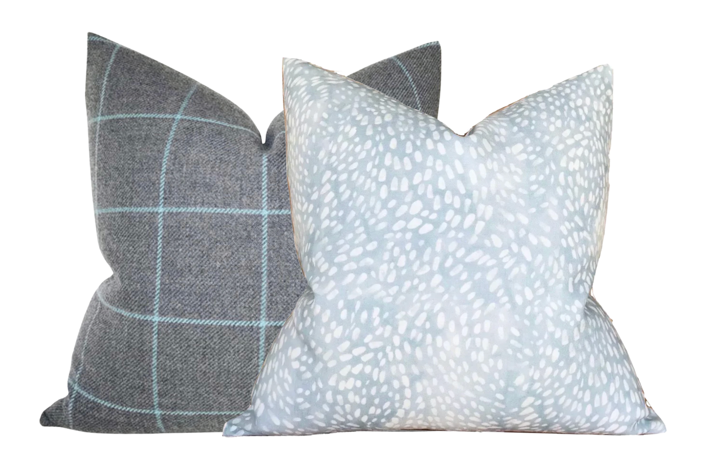 Speckled Pillow Cover in Cloud Blue