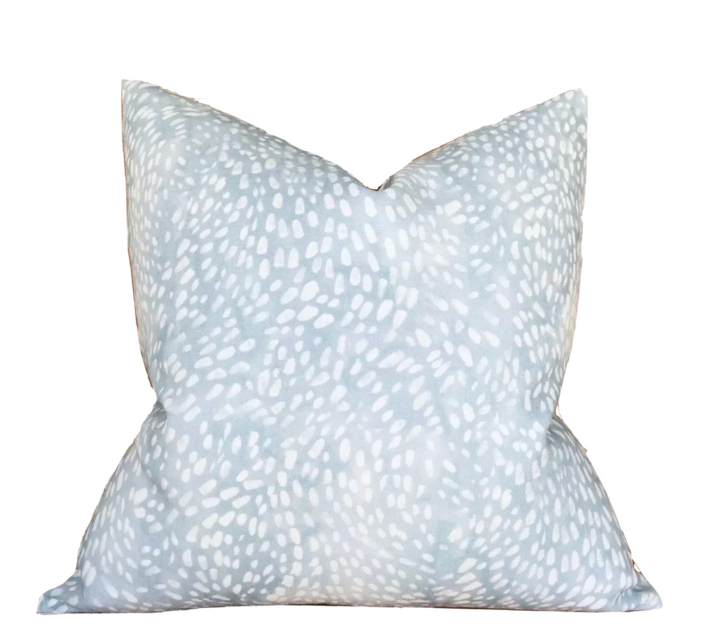 Speckled Pillow Cover in Cloud Blue