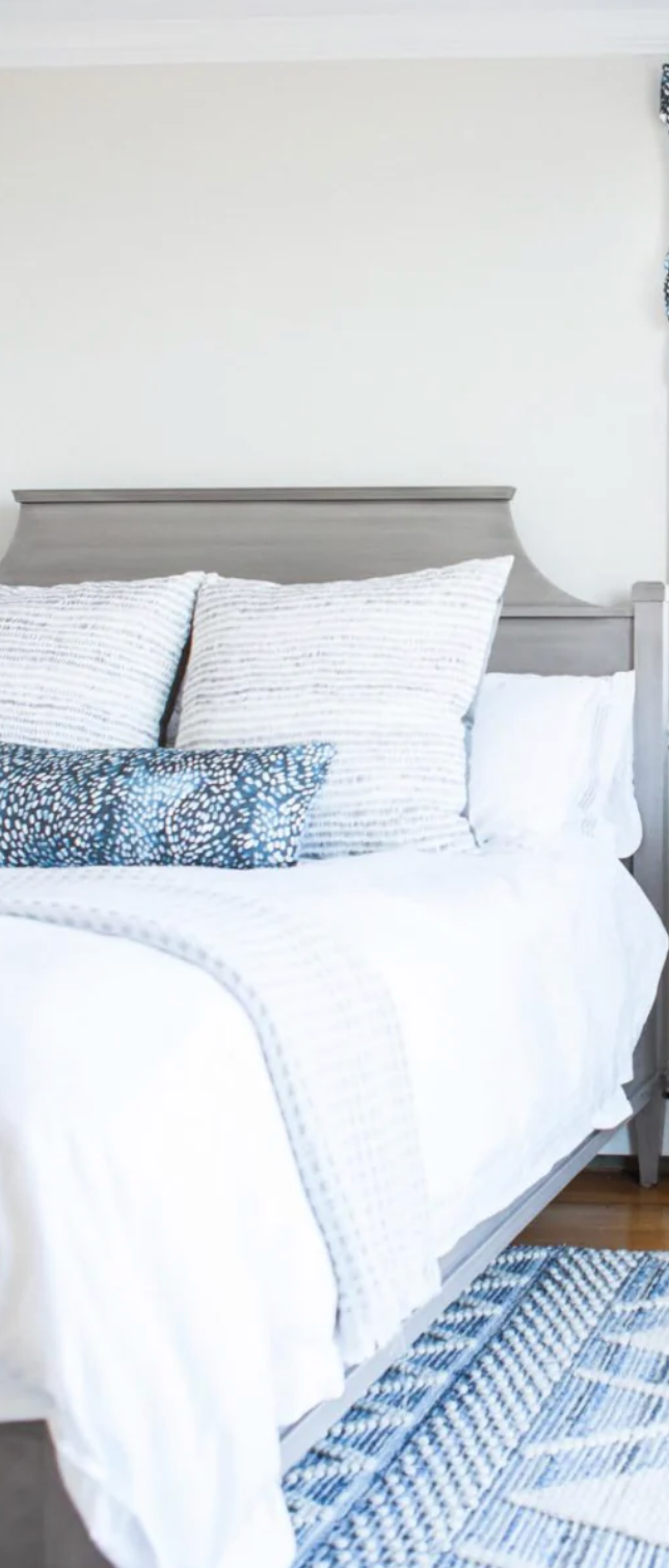 Speckled Pillow Cover in Navy Blue, Rebecca Atwood Textiles