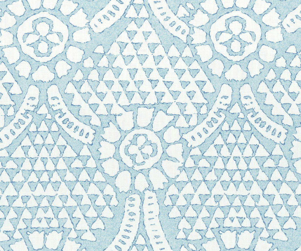 Chamomile Pillow Cover in Spa Blue, Thibaut Pillows