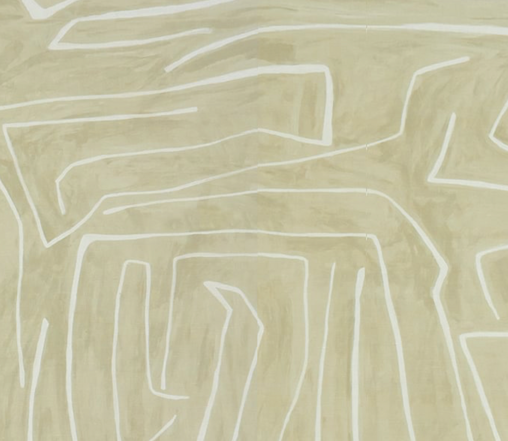 Graffito Pillow Cover in Beige Ivory, Kelly Wearstler Textiles