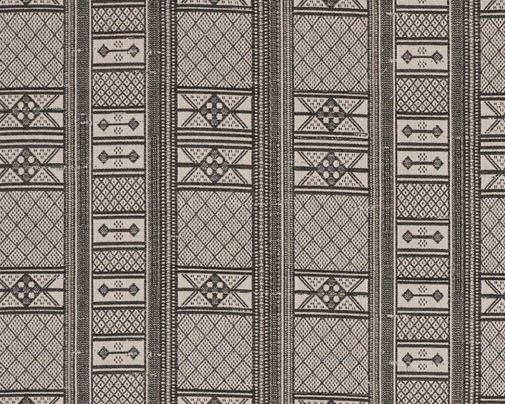 Masai Pillow Cover in Charcoal on Natural, Peter Dunham Textiles