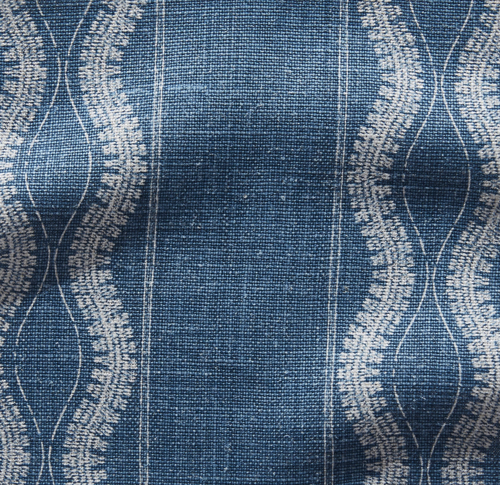 Zanzibar Pillow Cover in Indigo Blue, Peter Dunham Textiles