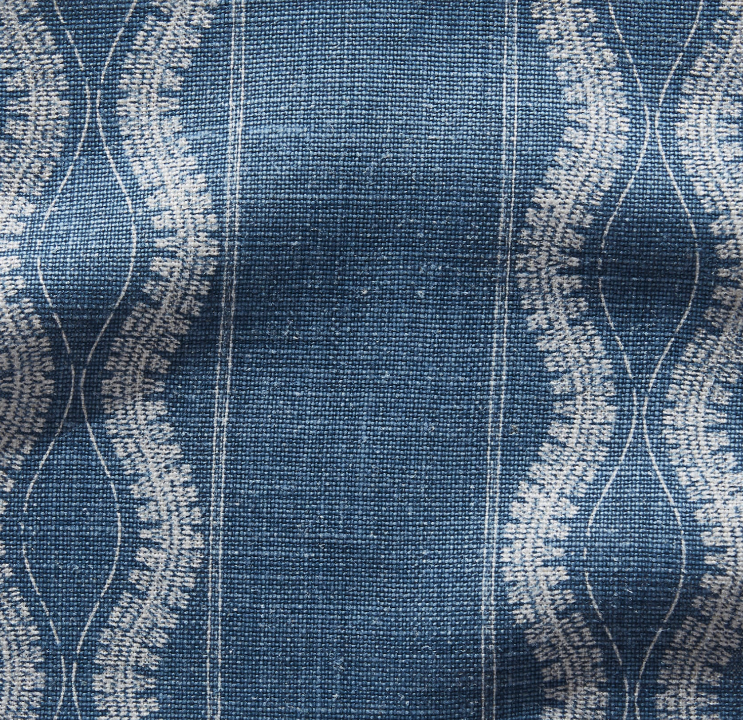 Zanzibar Pillow Cover in Indigo Blue, Peter Dunham Textiles