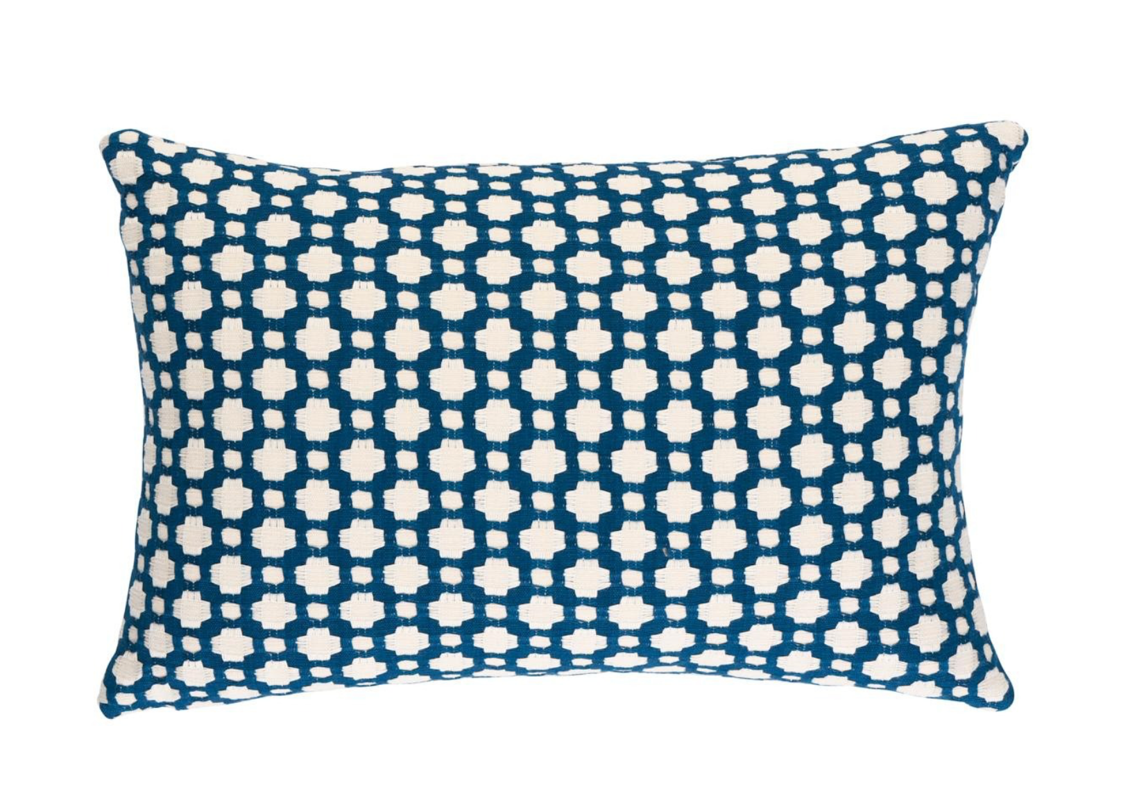 Betwixt Pillow Cover in Indigo, Schumacher Textiles