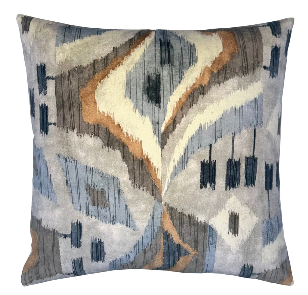 Artesian Velvet Pillow Cover in Birch, Thibaut Pillows