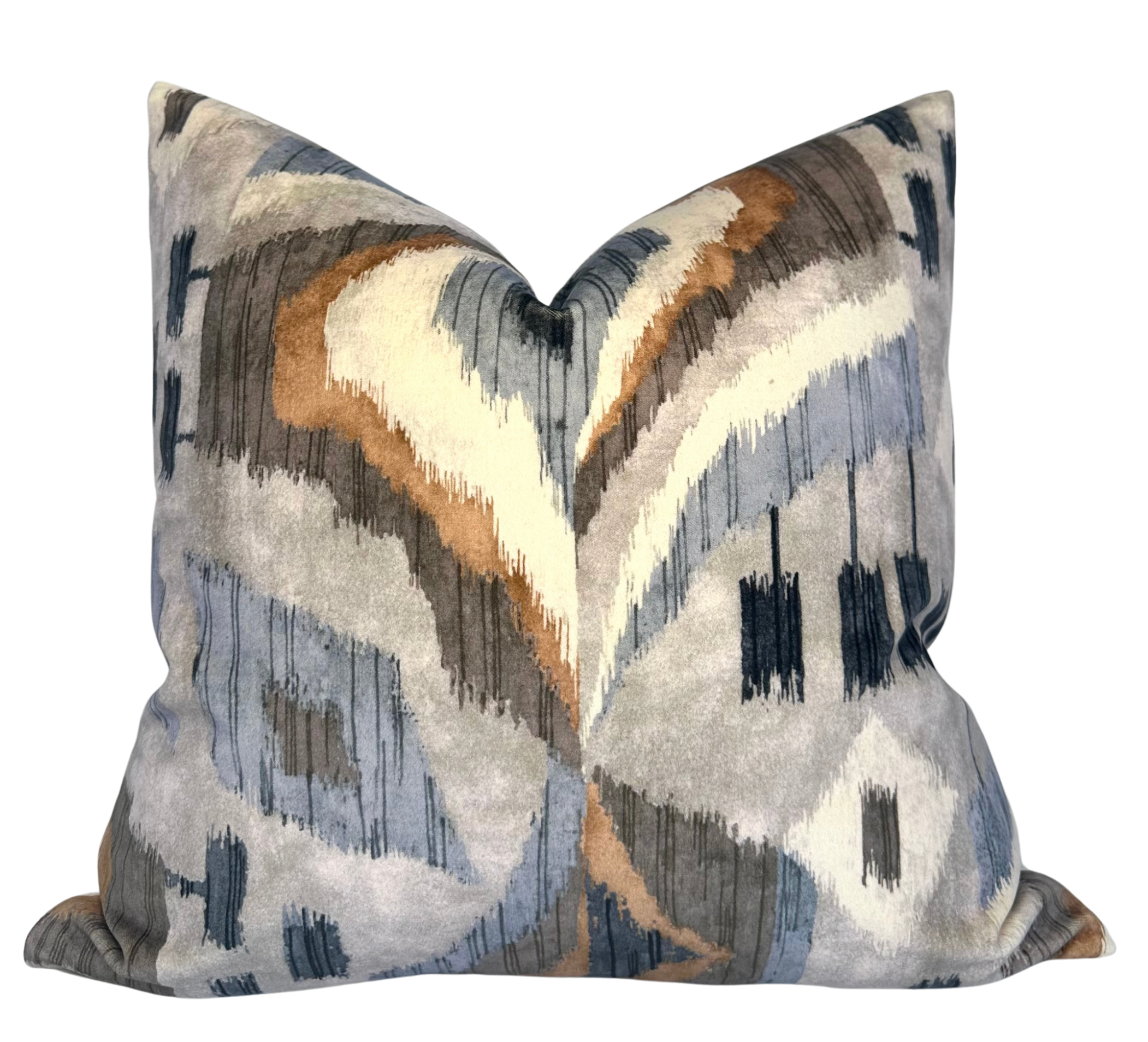 Artesian Velvet Pillow Cover in Birch, Thibaut Pillows