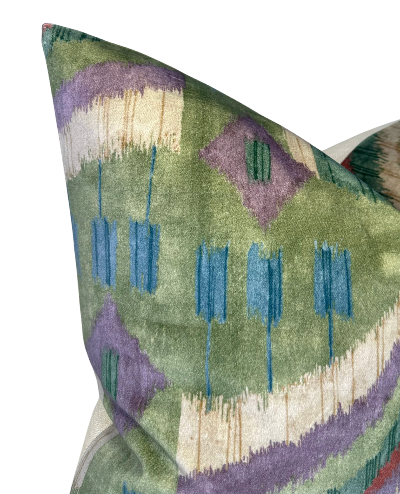 Artesian Velvet Pillow Cover in Wild Sage, Thibaut Pillows