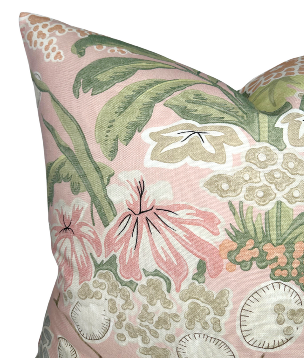 Meadow Floral Pillow Cover in Blush, Thibaut Pillows