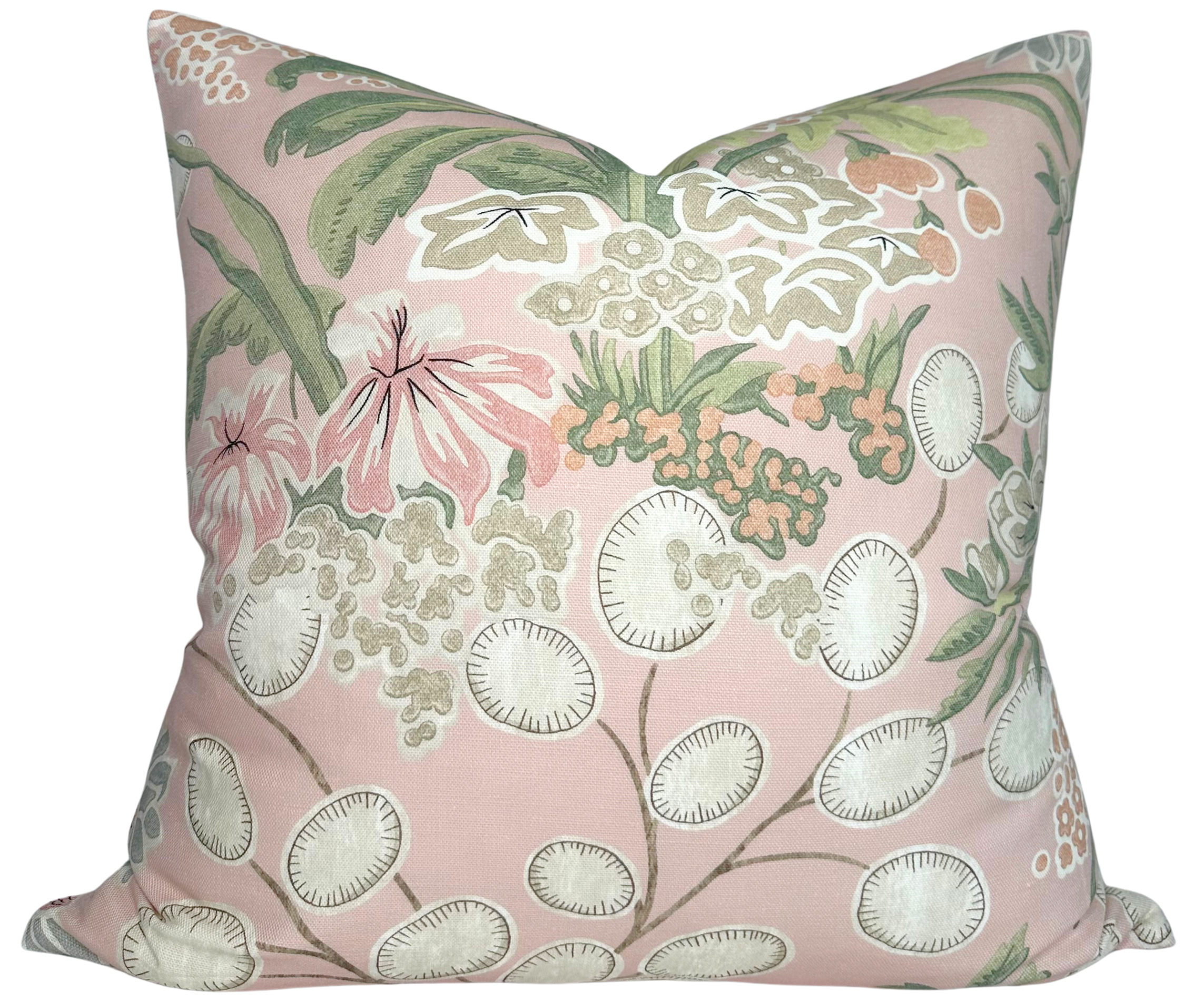Meadow Floral Pillow Cover in Blush, Thibaut Pillows