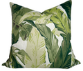 Travelers Palm Pillow Cover in Sage, Thibaut Pillows