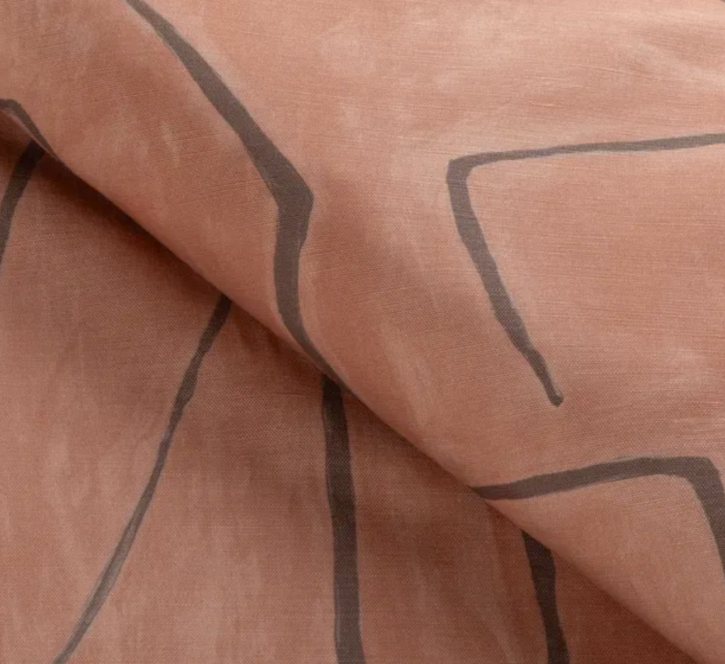 Graffito Pillow Cover in Rosa, Kelly Wearstler Textiles