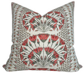Cairo Pillow Cover in Coral, Thibaut Pillows