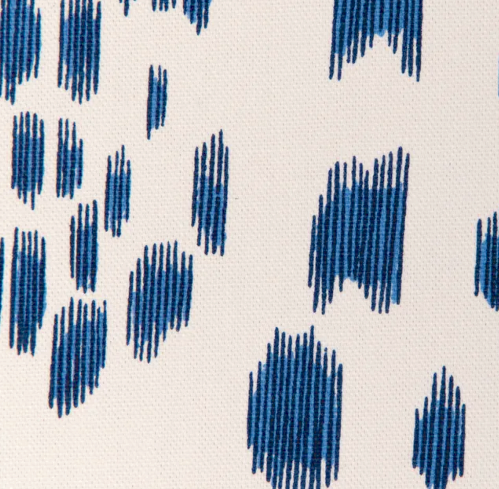 Les Touches Pillow Cover in Blue