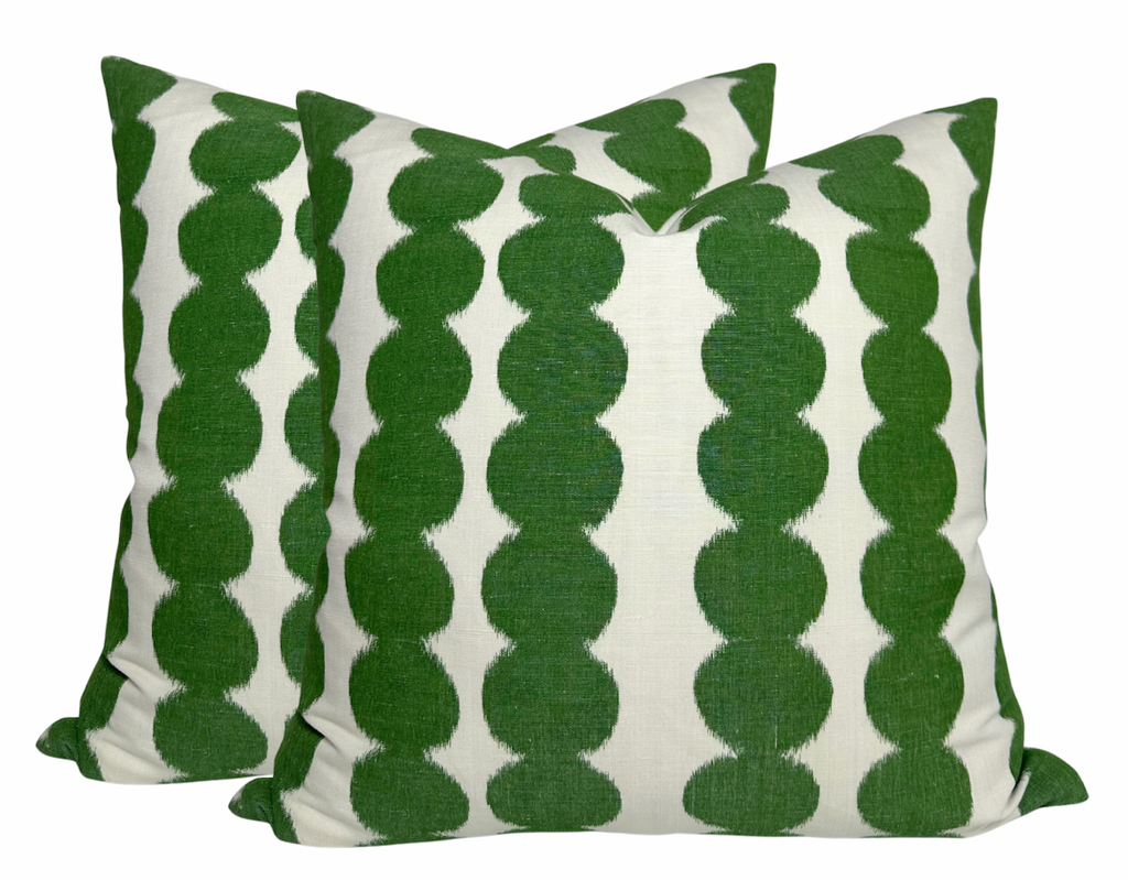 Full Circle Pillow Cover in Green, Schumacher Textiles