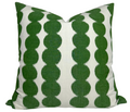 Full Circle Pillow Cover in Green, Schumacher Textiles