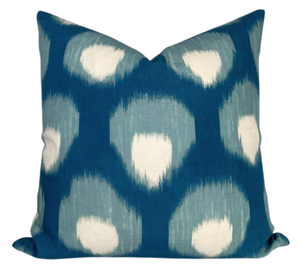 Bukhara Pillow Cover in Blue, Peter Dunham Textiles