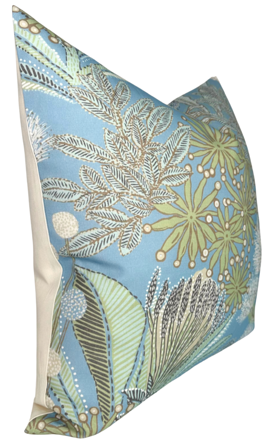 Protea Performance Pillow Cover in Spa Blue, Thibaut Pillows