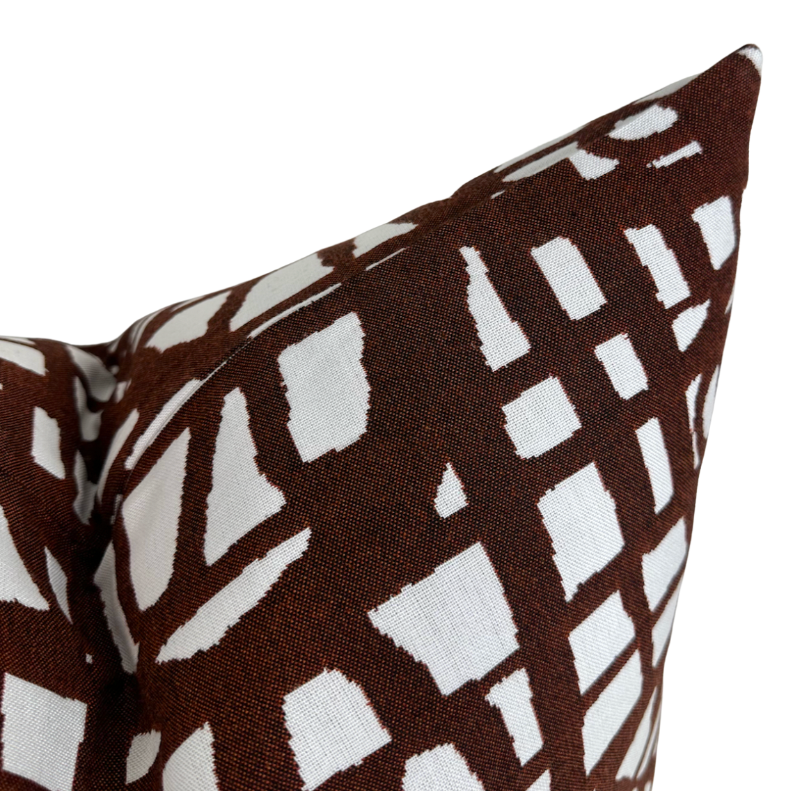 Ecriture Pillow Cover in Rust, Indoor Outdoor Pillow, Holly Hunt Textiles