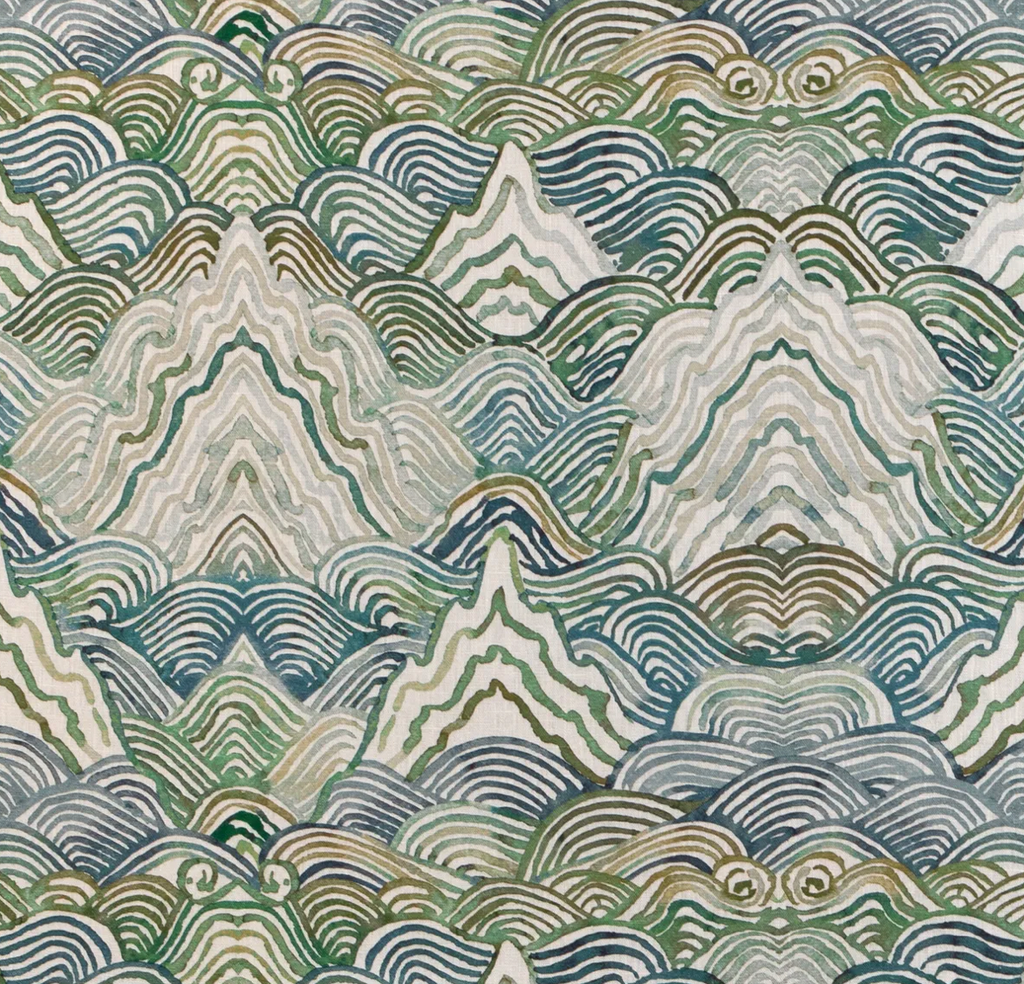 Shangri La Pillow Cover in Verde Green