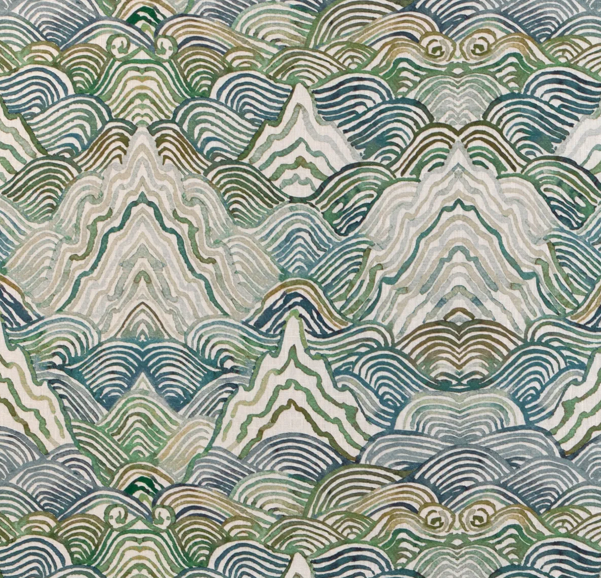 Shangri La Pillow Cover in Verde Green