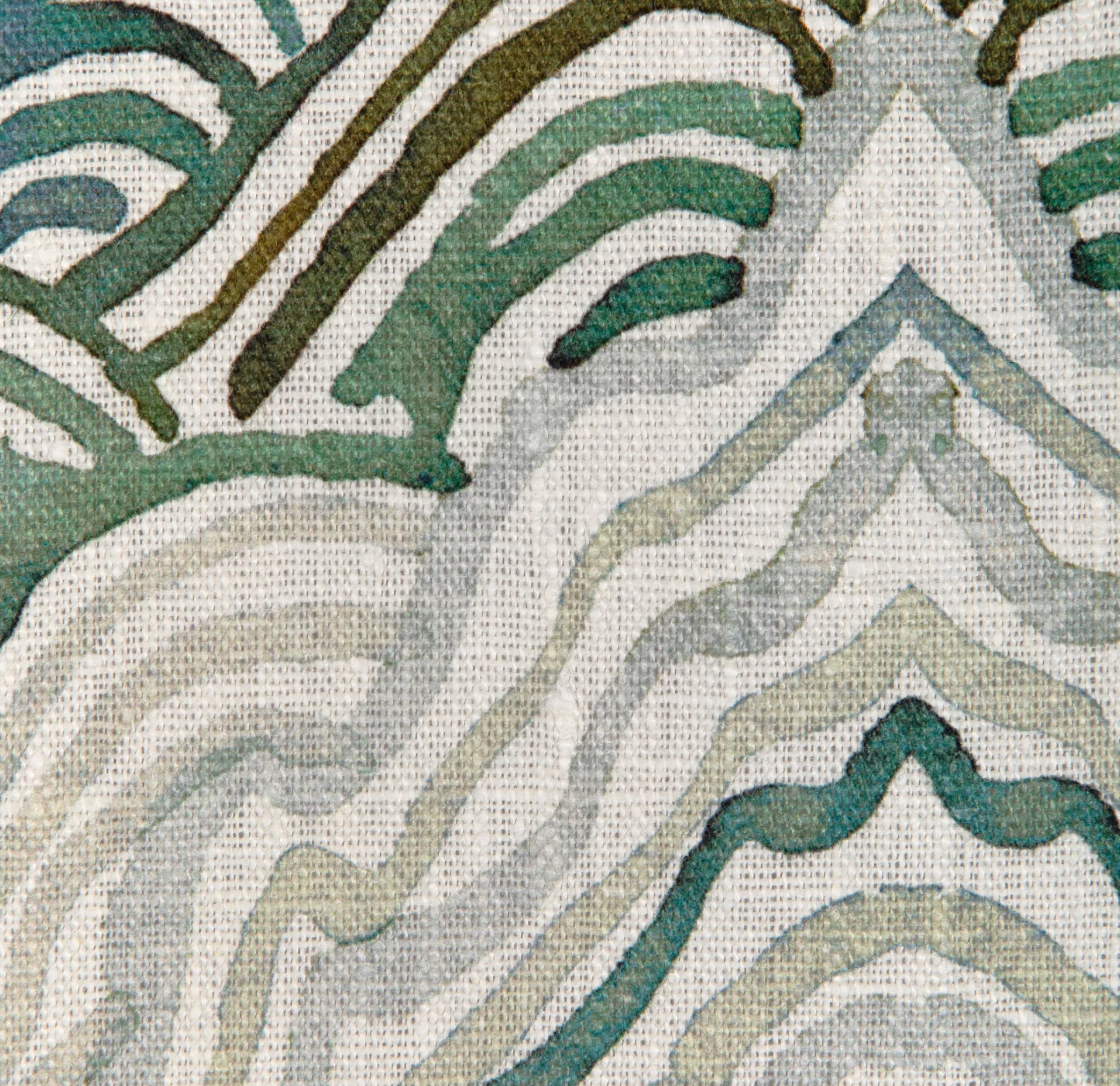 Shangri La Pillow Cover in Verde Green