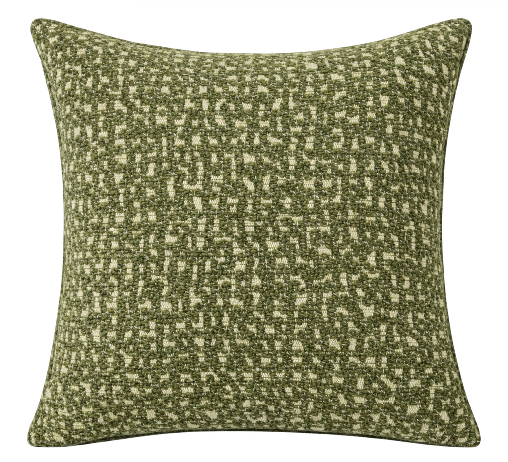 Serra Pillow Cover in Chive Green, Kelly Wearstler Textiles