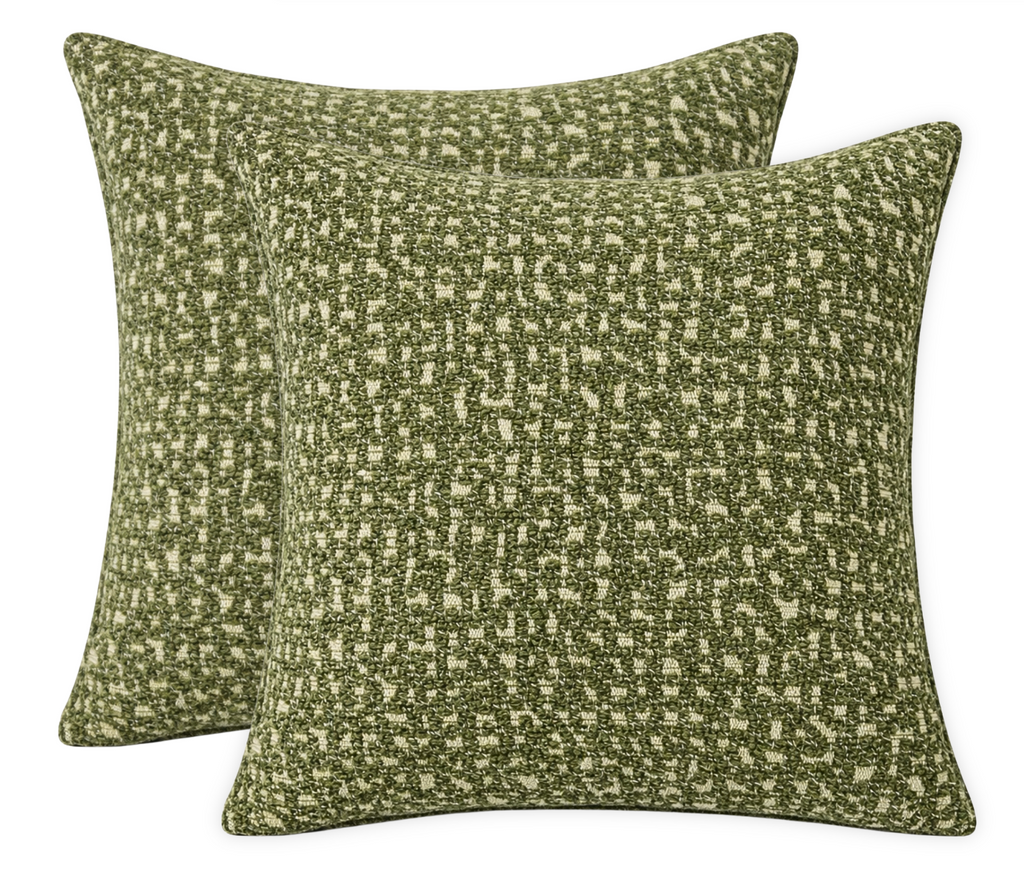 Serra Pillow Cover in Chive Green, Kelly Wearstler Textiles