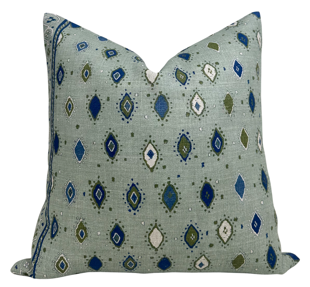 Oona Pillow Cover in Ocean Indigo, Peter Dunham Textiles